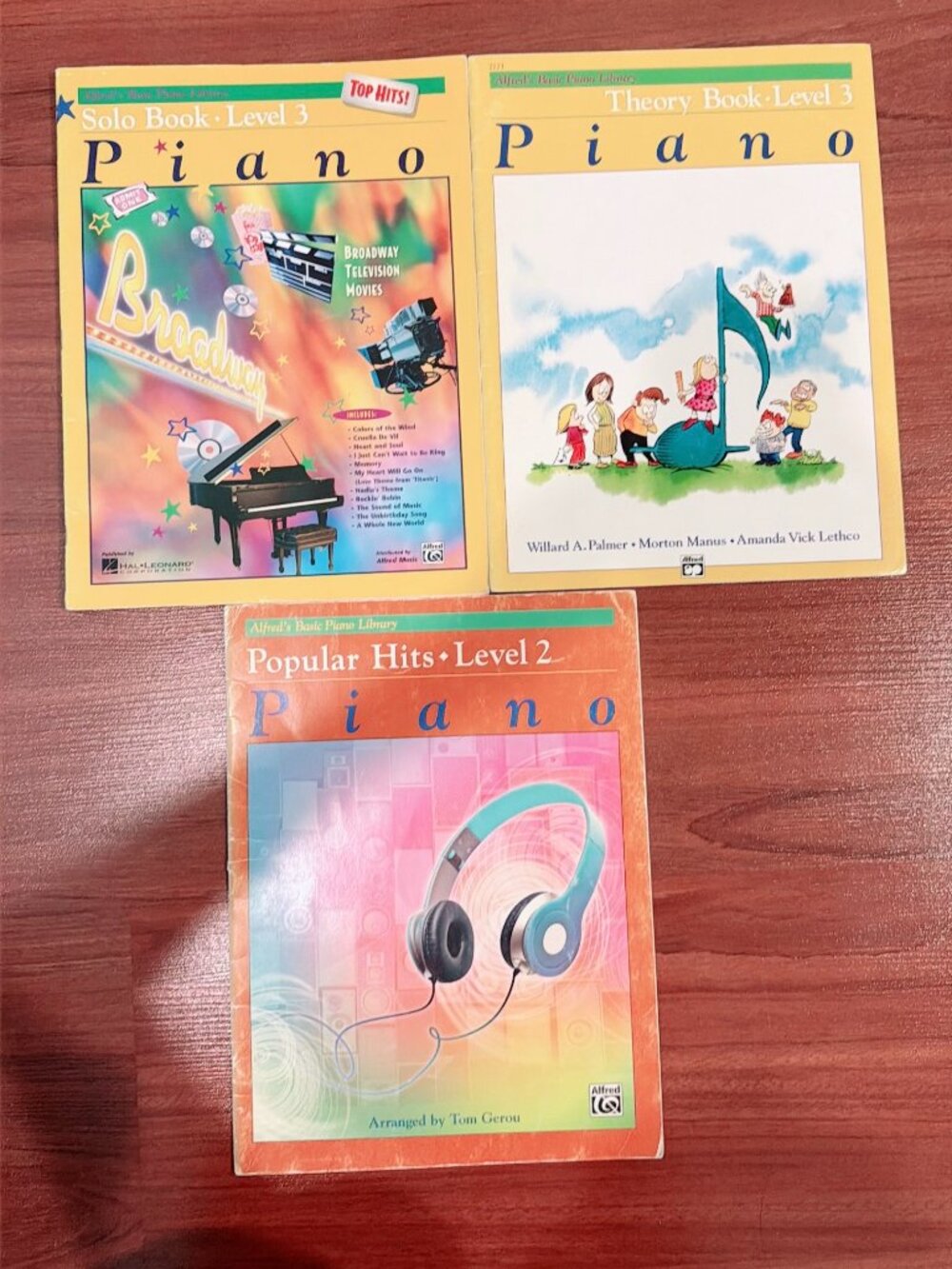 Alfred Basic Piano Library 3-Book Bundle Theory 3 Popular Hits 2 Top Hits Solo 3